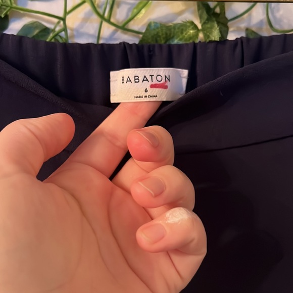 Aritzia Babaton Conan Pant Terado Navy Side Stripe Japanese Crepe Fabric… - Picture 5 of 15